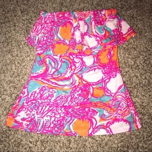 lilly pulitzer strapless top